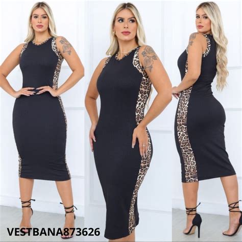 vestido de oncinha colado